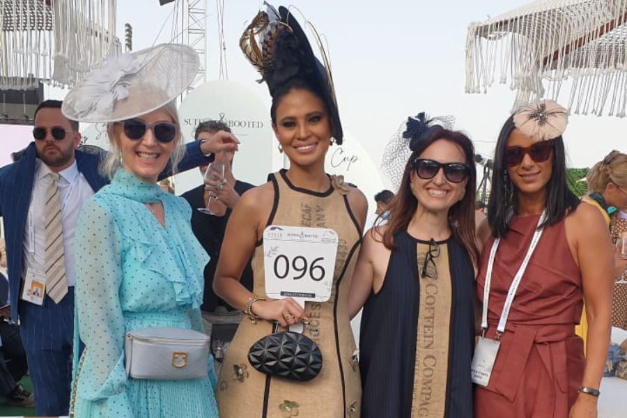 Meydan Racecourse Dubai World Cup ladies hats style stakes